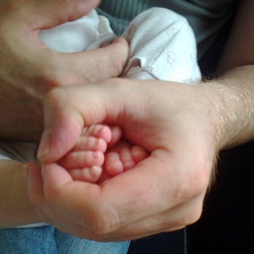 F��e in meiner Hand