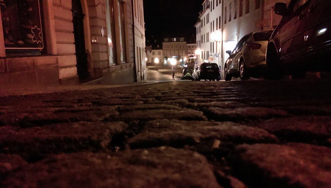 Kalte klare Abendluft